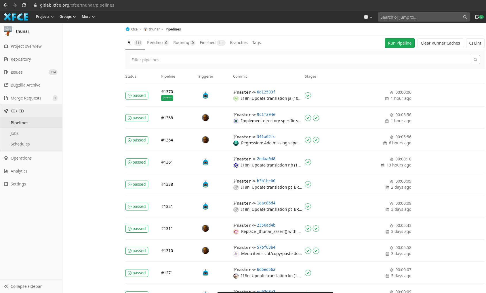 Gitlab ci pipeline